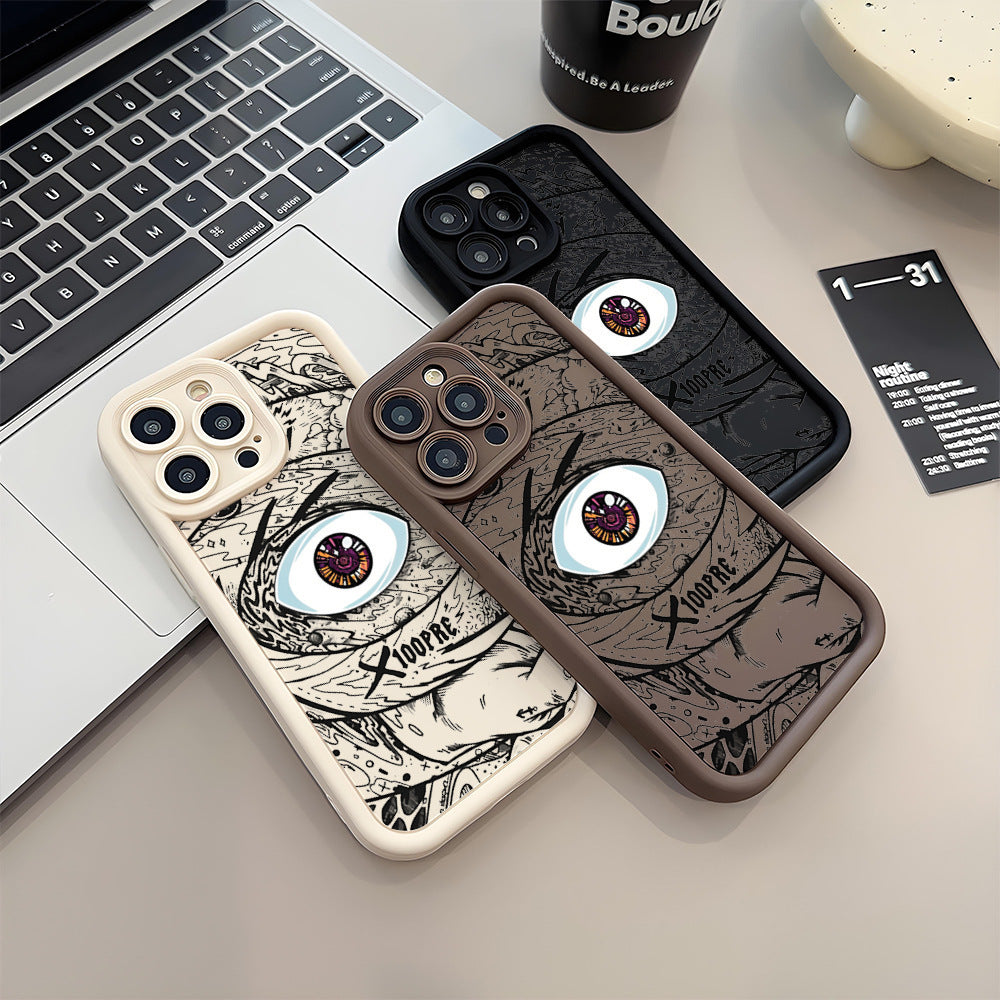 "Silikon Handyhülle in Vielfältigen Farben - DS Eye of God Design - Stoßfest, Anti-Fall & Anti-Fingerabdruck für Alle iPhone Modelle"