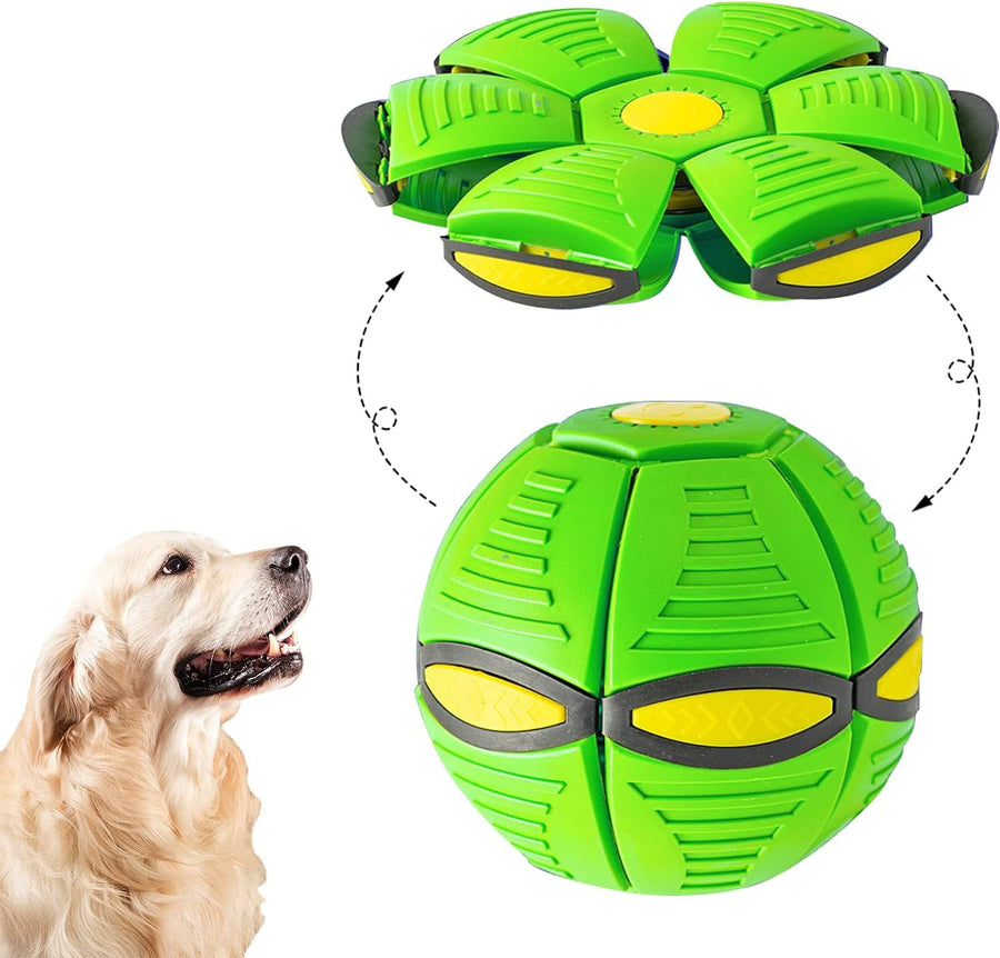 "Interaktives UFO-Haustierspielzeug: Robuster Flugball für Hunde, Leuchtender Magic Ball, Outdoor-Spaß & Training, Ideal für Kinder und Hunde, Perfektes Geschenk"