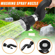 "Leistungsstarke Mighty Power Schlauchdüse - Ideal für Garten und Autowäsche mit 5 einstellbaren Sprühoptionen"