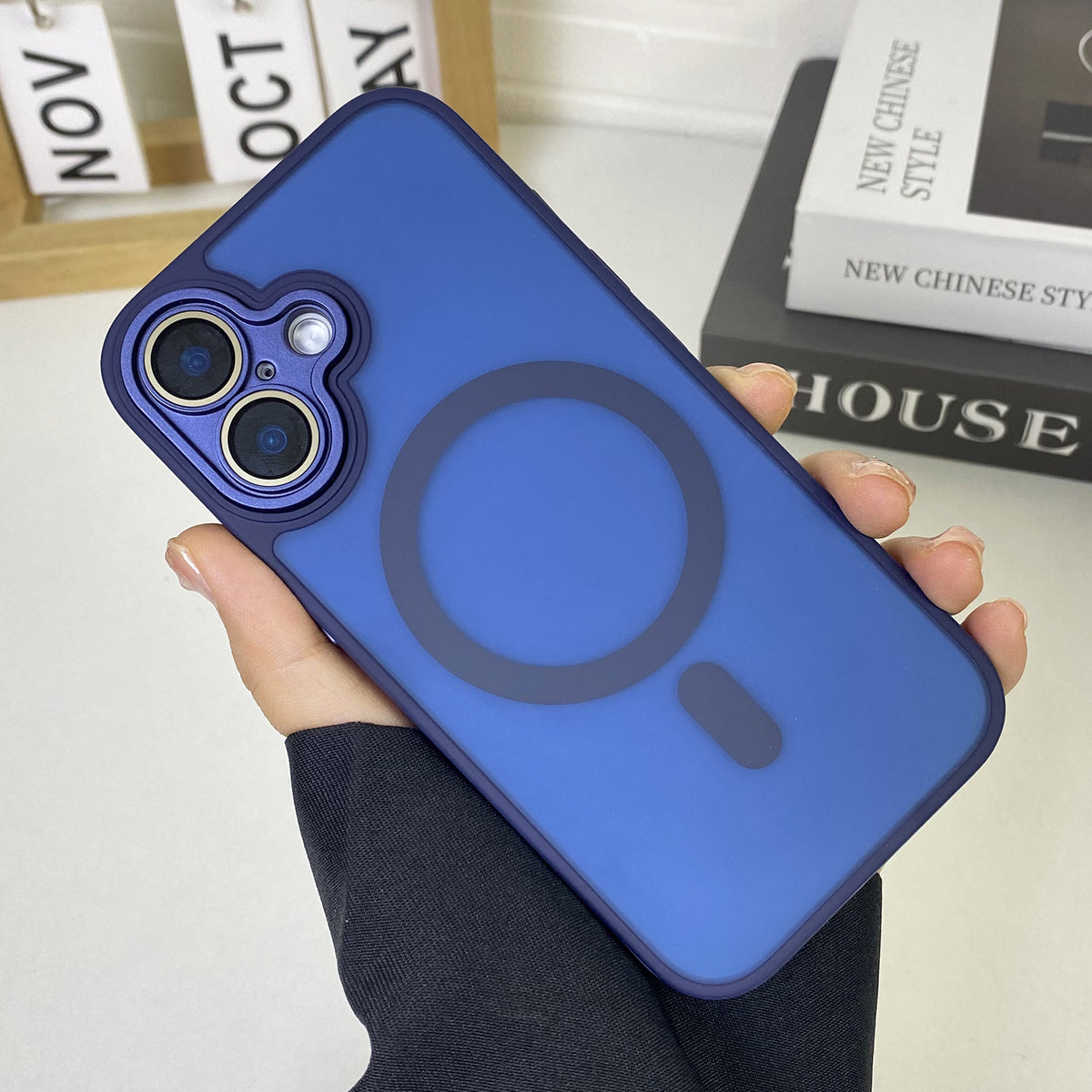 "JD Magnetische Matte Handyhülle - Rundum-Schutz, Sturzsicher, Anti-Fingerabdruck, Kompatibel mit iPhone Modellen"