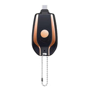 "Ultra-Kompakte 1500mAh Mini-Notfall-Powerbank mit Typ-C und Karabiner - Robust, Schnellladend & Immer Einsatzbereit"