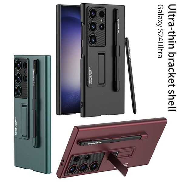 "Schutzhülle für Samsung mit Stiftfach, Mattes Einzelfarben-Design, Stoßfester Hart-PC - inklusive Stift"