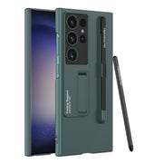 "Schutzhülle für Samsung mit Stiftfach, Mattes Einzelfarben-Design, Stoßfester Hart-PC - inklusive Stift"