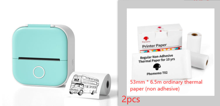 "Tragbarer Mini-Thermodrucker: Bluetooth-kompatibler Foto- und Etikettendrucker für Zuhause und Schule - Tintenfrei & App-gesteuert"