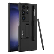 "Schutzhülle für Samsung mit Stiftfach, Mattes Einzelfarben-Design, Stoßfester Hart-PC - inklusive Stift"