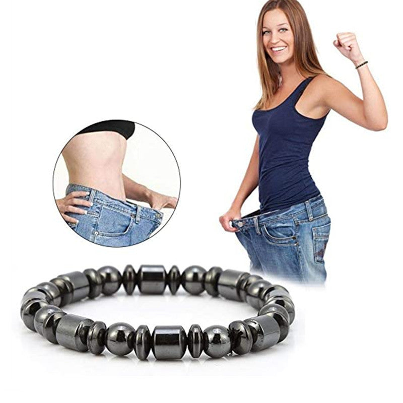 "Gesundheitsförderndes Magnetarmband zur Gewichtsreduktion und Schmerzlinderung mit Pentagramm-Stein - Elegantes Schmuckstück für Männer und Frauen"