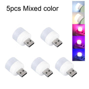 "Tragbare Mini USB Nachtlicht, LED Augenschutz Leselampe, Runde Buchlampe mit USB-Stecker für Computer & Mobile Power Charging"