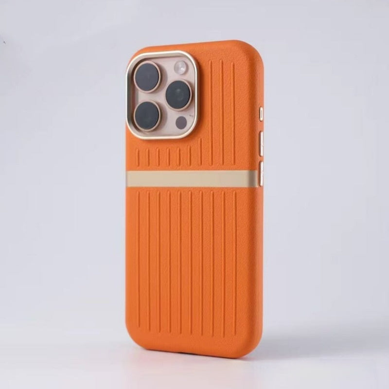 "Premium Geschäftsleder Handyhülle mit Magnet & Stoßfest, Wärmeableitung Funktionen - Kompatibel mit iPhone"
