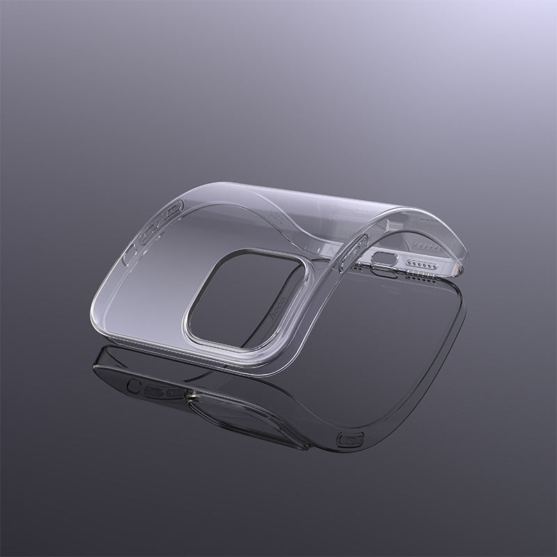 "Hochreines Transparentes TPU-Handyhülle, 0.8mm Dick, Kamera-Schutz, Optisches Muster, All-Inclusive-Design"