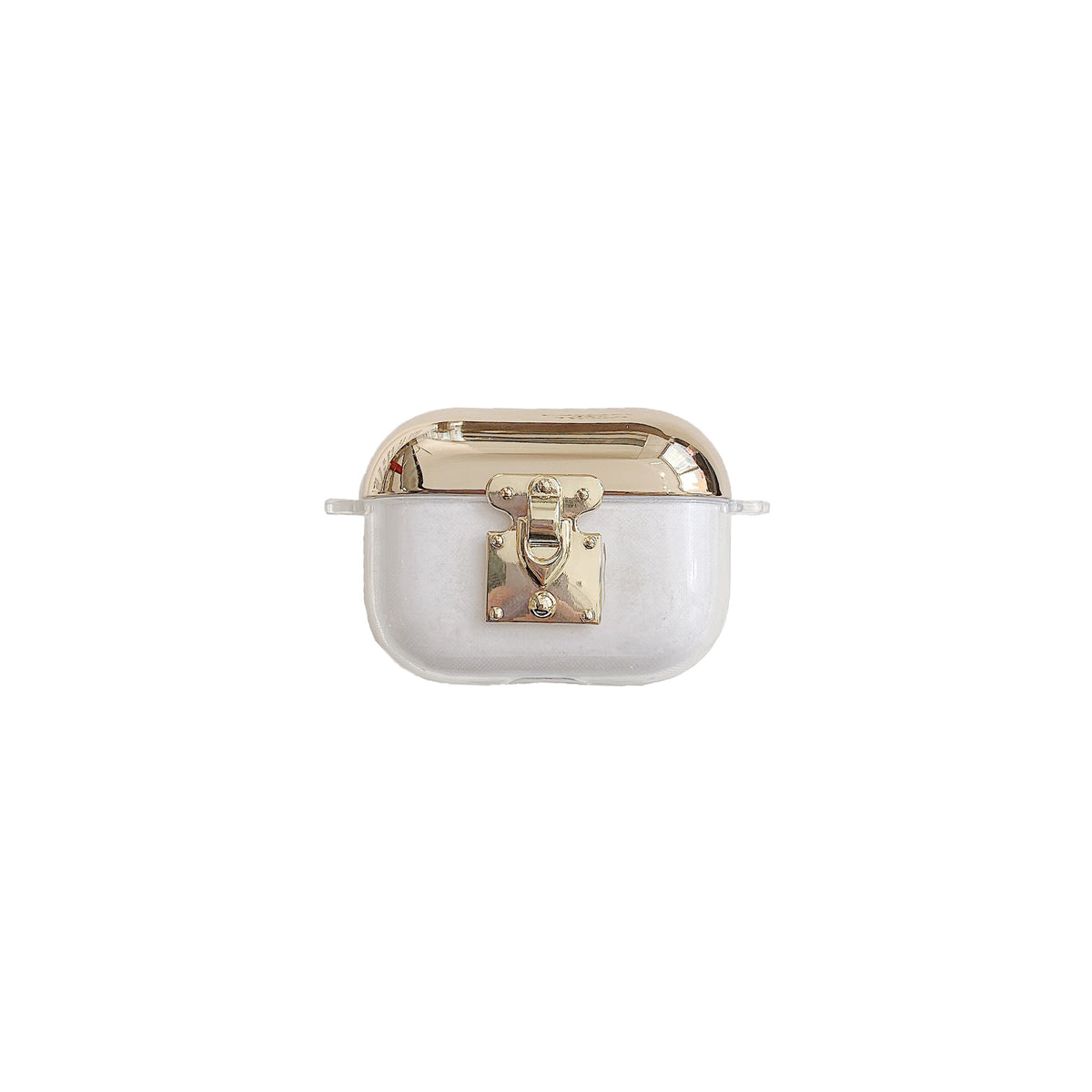 "Personalisierte Gold TPU Clamshell Bluetooth Kopfhörerhülle für Airpods 1/2 & Pro 3"