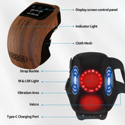 Intelligentes Heimgerät Elektrisches intelligentes Knie-Massagegerät mit Knetfunktion und Heizfunktion Wiederaufladbares Knie-Massagegerät zur Schmerzlinderung mit Infrarot-Laser und Vibration