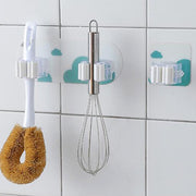 "Magischer Wandbefestigter Küchen- und Badezimmer-Organizer mit Spurlosem Kleber und ABS-Material"