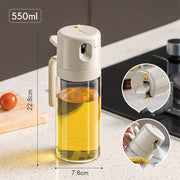 2-in-1-Ölsprühflasche BBQ-Kochölspender Olivenöl-Ausgießer Sprühflasche Küchen-Backölzerstäuber Essigflasche