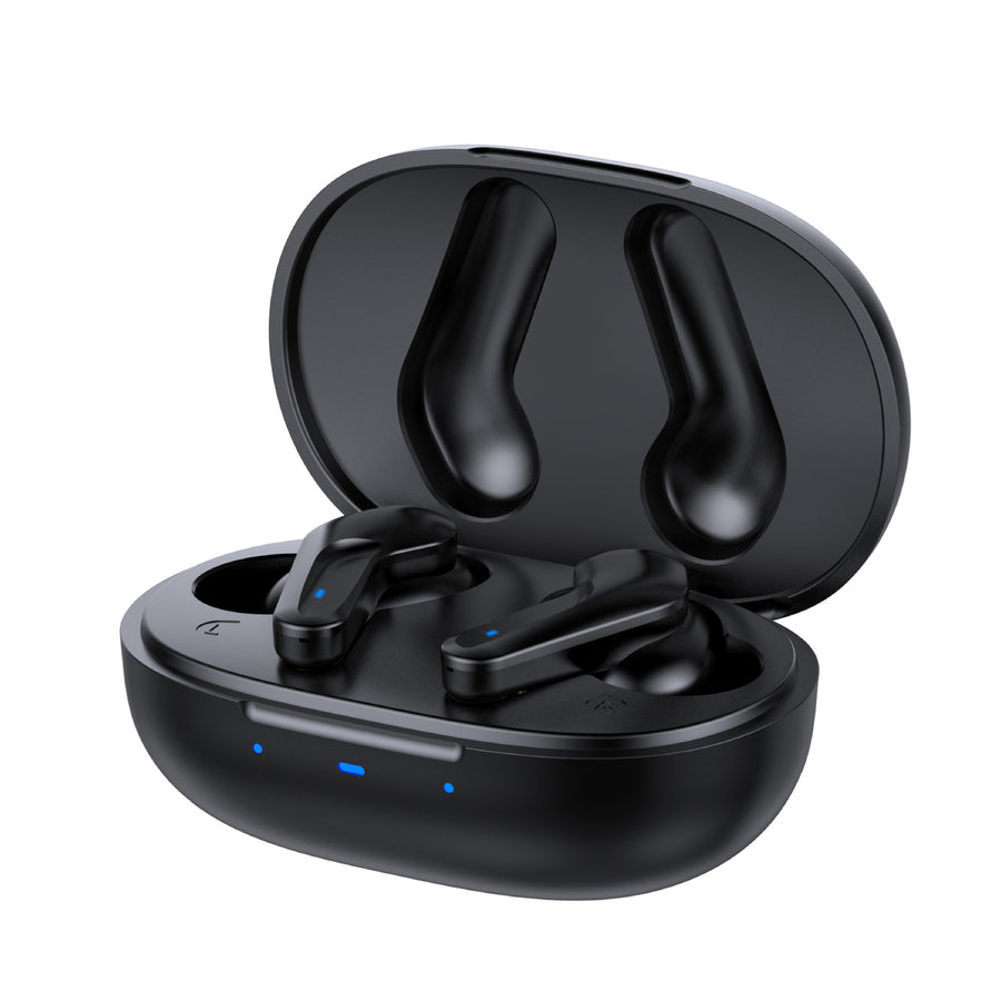 "Bluetooth 5.0 Kabellose Ohrhörer - Binaural, Geräuschreduktion, Stereo-Sound - Schwarz, Grau"