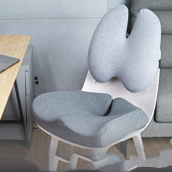 "Komfortable Auto-Sitzkissen aus Memory-Schaumstoff, ergonomisch für Bürostuhl, Grau & Schwarz, Nordischer Stil"