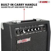 "5 Core 20W Elektrischer Mini-Gitarrenverstärker mit 6.5 Zoll Lautsprecher, AUX und Kopfhöreranschluss - Tragbar und Ideal für Alle Musikstile"