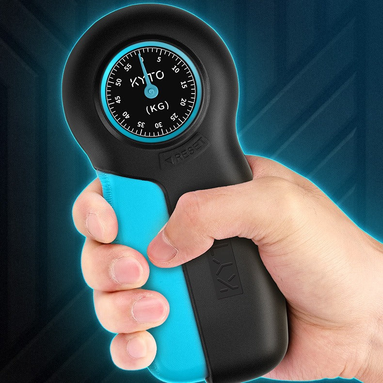 "Professionelle Kraft-Dynamometer Handgreifer in Blau-Schwarz und Grau-Schwarz - Perfekt zum Trainieren von Handgelenk und Fingern"
