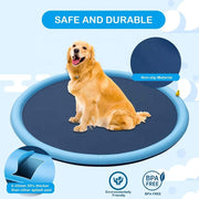 "Hundesprinkler Outdoor Spielzeug - Rutschfeste Schwimmmatte und Splash Pad für Hunde"