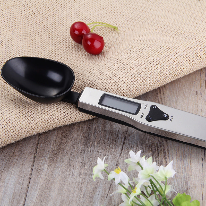"Digitale Küchenwaage mit LCD-Display und Messbecher - Genauigkeit 1g, Mini-Design, LED-Anzeige, Viereckig"