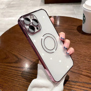 "Robustes Strass-Label Handyhülle: Sturzsicher, Schlicht und Stilvoll, Kompatibel mit iPhone14, Pro und Pro Max - Verschiedene Farben erhältlich"