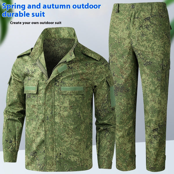 "Robuster Camouflage Arbeitskleidung-Anzug für Baustellen - Mesh Material, Trendige Farbe, Größen 165-190"