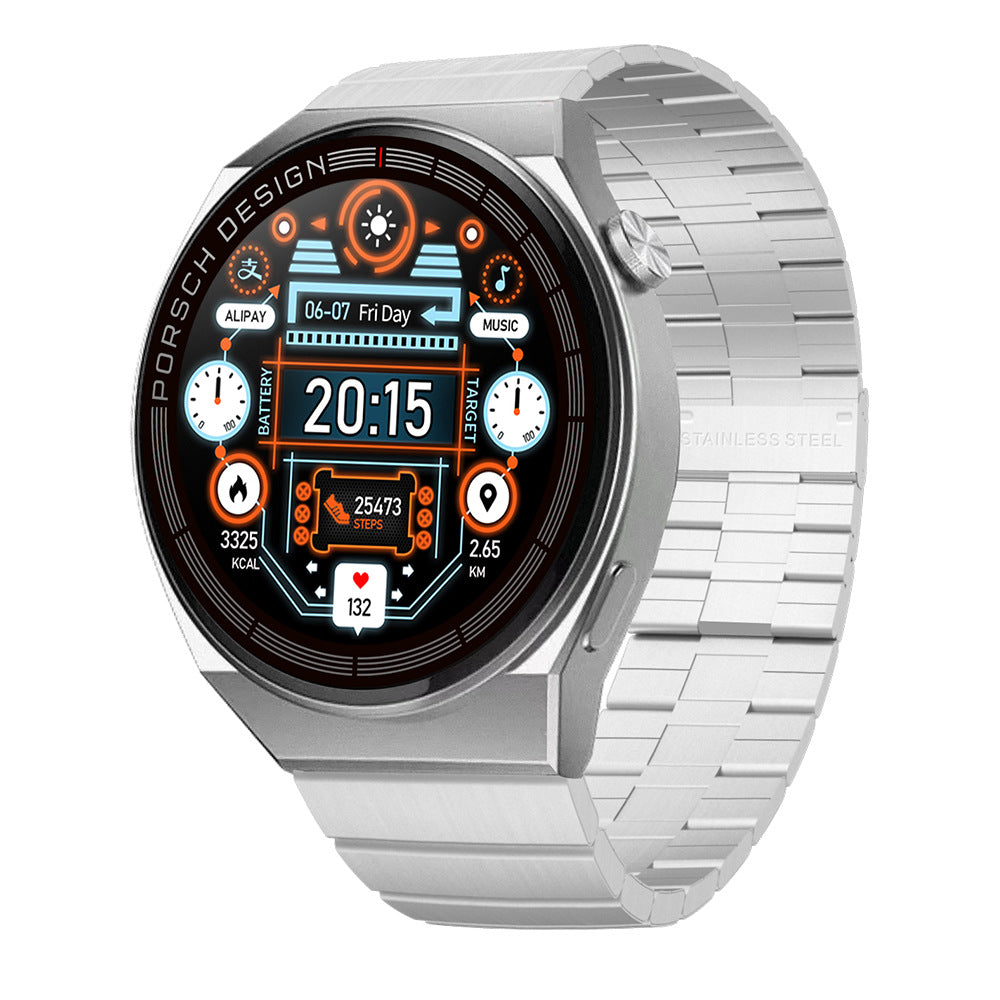 "HD3max NFC Bluetooth Smartwatch mit Schrittzähler & Gesundheitsüberwachung - Vielseitige Farben und Materialien"