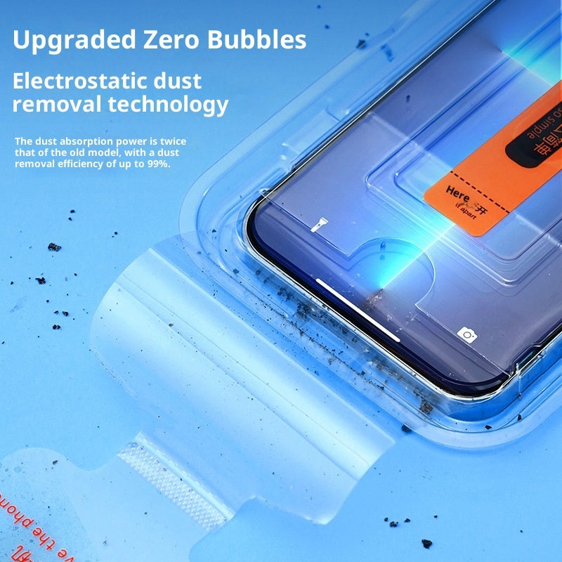 "Ultra-HD Gehärtetes Glas Bildschirmschutz Set - Staubfrei, Vollbildabdeckung für iPhone X bis 16 Pro Max - Inklusive Lagerung"