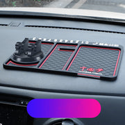"4-in-1 Rutschfestes Auto-Telefon-Pad mit Parknummern-Karte, 360° Handyhalterung und Aromatherapie-Fach - Sichere und organisierte Fahrerlebnis"