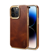 "Handgefertigte Luxus Leder Handyhülle - Umweltfreundlich, Ultra-Dünn & Vollschutz - Perfekte Passform für iPhone Modelle"