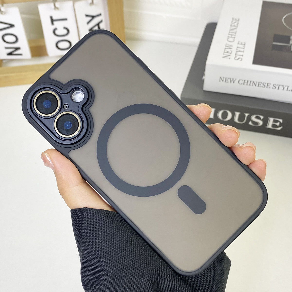 "JD Magnetische Matte Handyhülle - Rundum-Schutz, Sturzsicher, Anti-Fingerabdruck, Kompatibel mit iPhone Modellen"