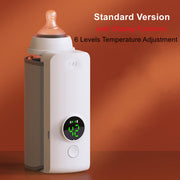 "Tragbarer, Kabelloser Babyflaschenwärmer mit USB-Ladefunktion – Konstante 42°C Milchtemperatur, Lange Akkulaufzeit, Universal Flaschenpassform"