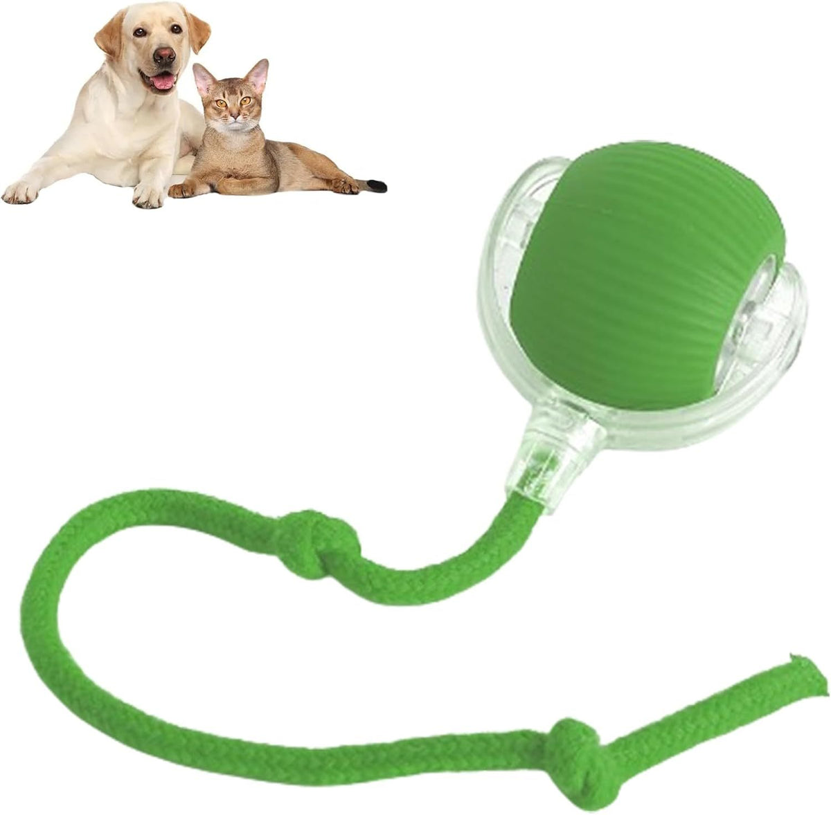 "Interaktives Haustier-Spielzeug: Automatisch Rollender Ball für Hunde und Katzen, 360° Smart-Design, 6.5cm, 57g"