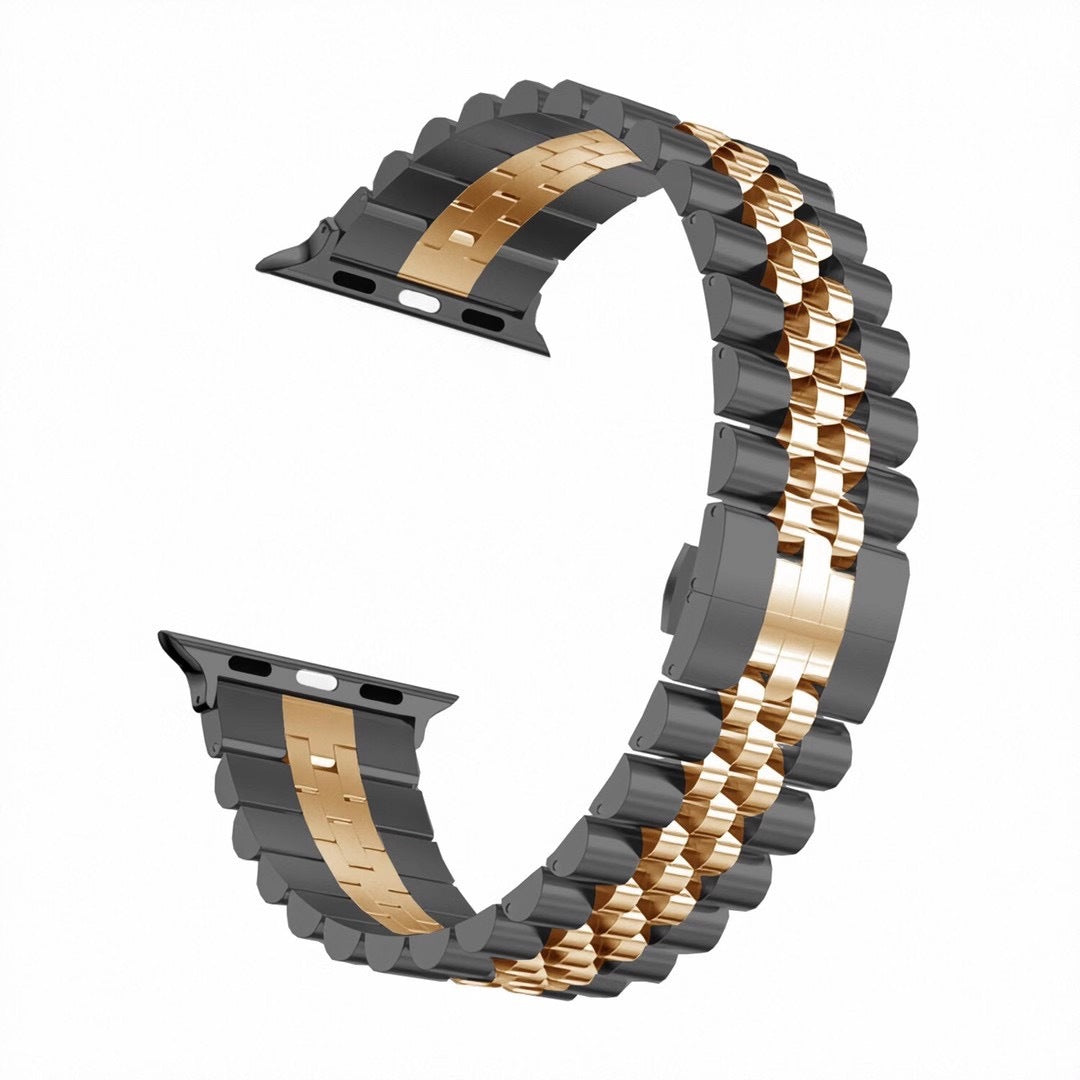 Eleganter Metallarmband mit 5 Perlen