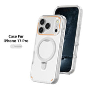 "360° Drehbarer Magnetischer Ständer Handyhülle für iPhone 17 Pro Max, Stoßfeste Schutzhülle, Mattes Finish, Vielfältige Farbauswahl"