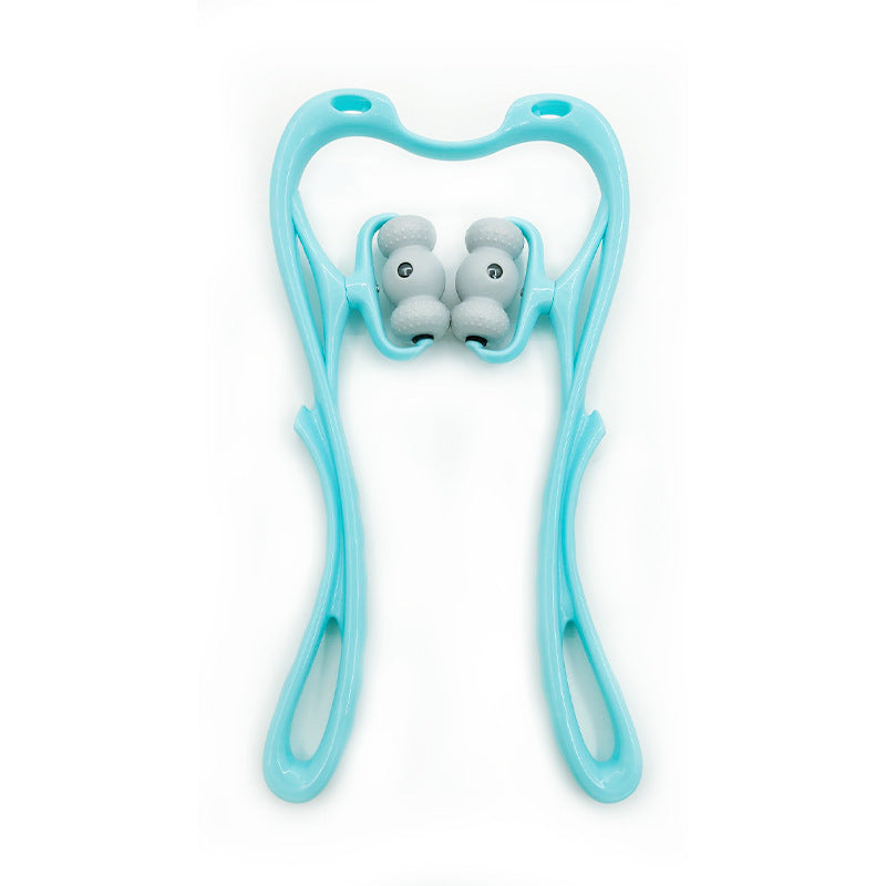 Nackenmassagegerät zur Schmerzlinderung Deep Tissue 360-Grad-Nackenroller mit 96 Druckpunkten Neckbud-Massageroller für Nacken, Schultern, Taille, Beine und Füße Handheld-Entspannungsgerät