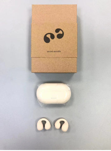 "Premium TWS Bluetooth 5.3 Headset - Komfortables Tragen, Nicht im Ohr, Sportliches Knochenleitung, Wasserdicht & Unterstützt Musik - Schwarz/Weiß"