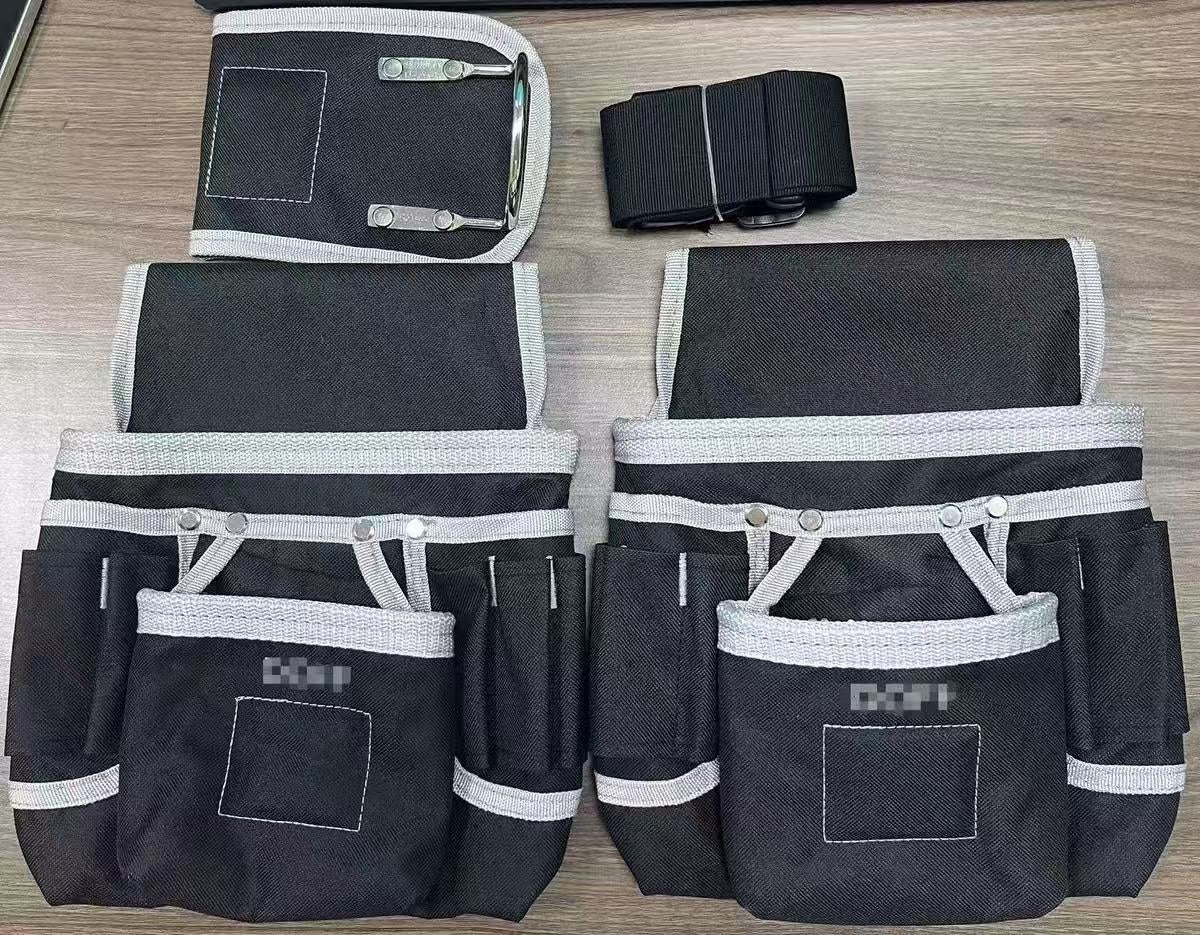 "Multifunktionale Elektriker-Tasche aus verstärktem Canvas - Oxford Stoff Hüfttasche ohne Verschluss"