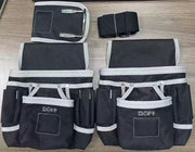 "Multifunktionale Elektriker-Tasche aus verstärktem Canvas - Oxford Stoff Hüfttasche ohne Verschluss"