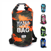 "Multifunktionale Wasserdichte Tasche, Leicht & Tragbar, Camouflage Polyester PVC, Outdoor Survival, Verschiedene Größen"