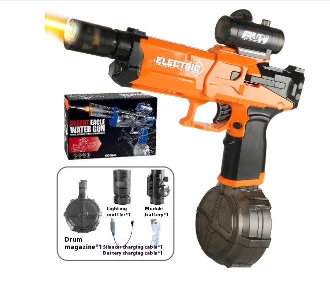 Fire Rat Electric Water Pistol Cool Light Full Automatic Water Spray Gun Summer Toy Sports Entertainment Children Gifts AC223