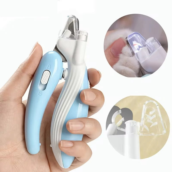 "Professionelle LED Haustier Nagelknipser für Kleine und Mittlere Tiere - Katzen, Hunde, Kaninchen - Sicher und Einfach zu Bedienen"