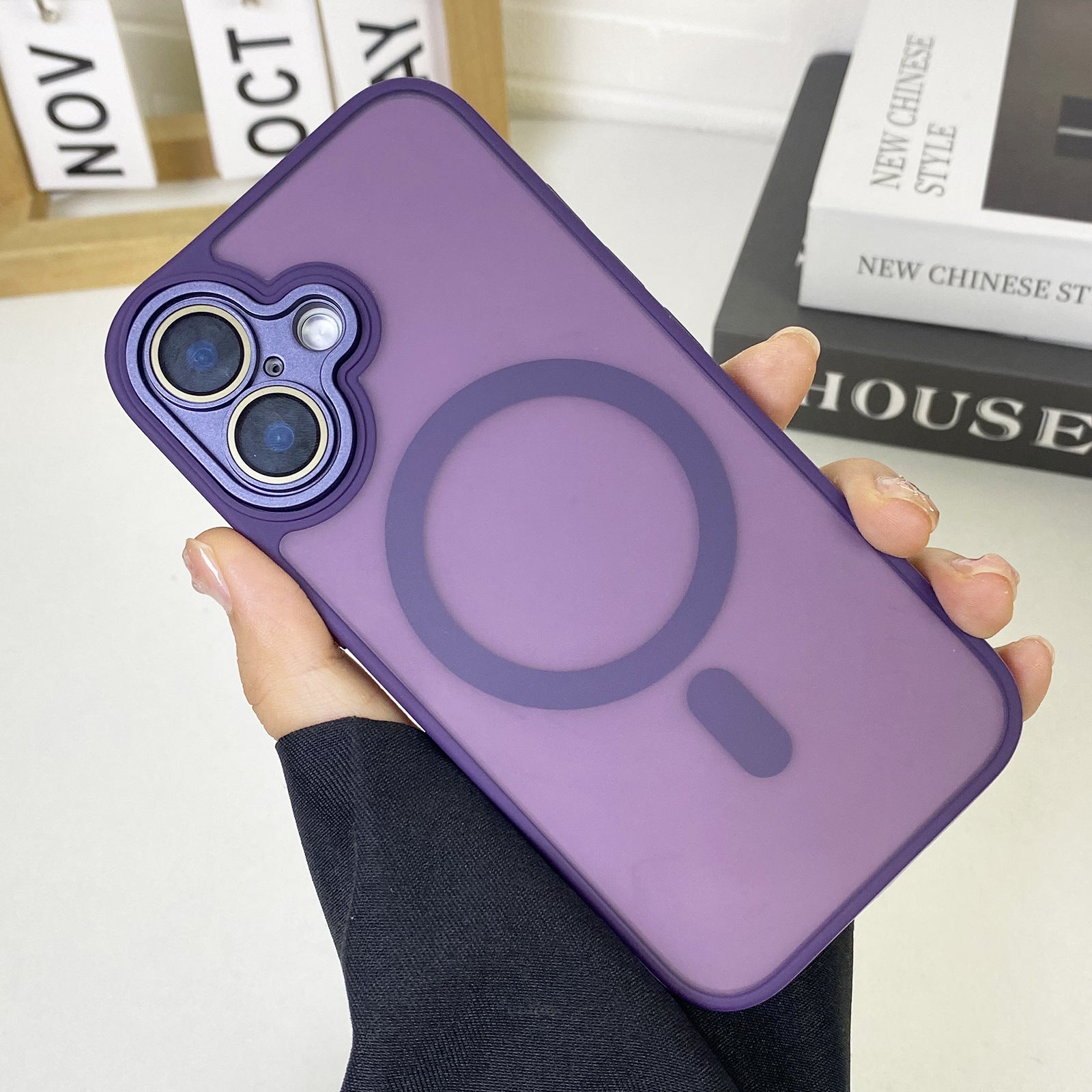 "JD Magnetische Matte Handyhülle - Rundum-Schutz, Sturzsicher, Anti-Fingerabdruck, Kompatibel mit iPhone Modellen"