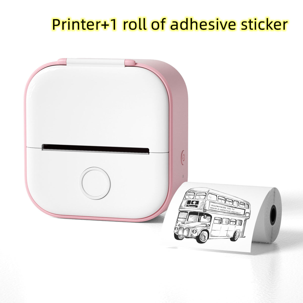"Tragbarer Mini-Thermodrucker: Bluetooth-kompatibler Foto- und Etikettendrucker für Zuhause und Schule - Tintenfrei & App-gesteuert"