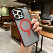 "Dual-Farben Magnetische Schutzhülle Matt Stoßfest für iPhone 17 Pro Max - Kratzfest, Sturzsicher und Fingerabdruck-Resistent"