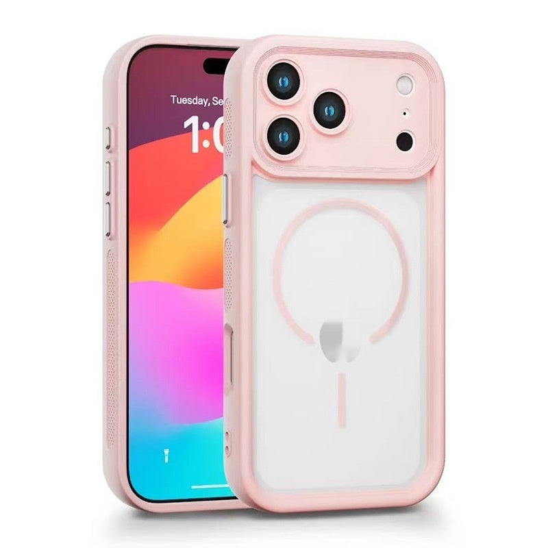 "Magnetische Stoßfeste Handyhülle für iPhone 17, Mattes Design, Weiche TPU Abdeckung, Verschiedene Farben"