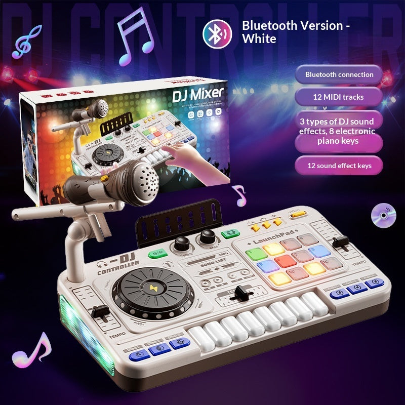 "Multifunktionale DJ-Musiklicht-Tastatur: Interaktives Spielzeug für sensorische Entwicklung, Hände-Auge-Koordination und Interessenpflege"