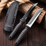 "Premium Outdoor-Multifunktionsmesser aus 9CR13 Stahl - Robustes Camping-Überlebensmesser mit ABS-Griff & Schutzscheide"