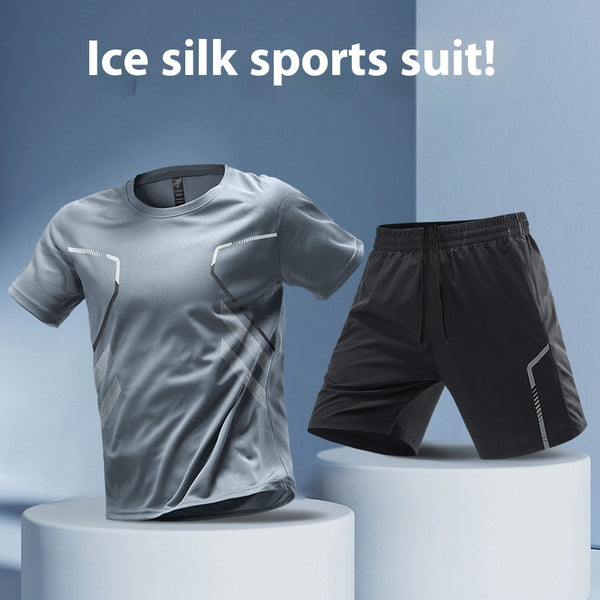"Hochwertiges Herren Sportshirt: Atmungsaktiv, Schnelltrocknend, Rundhals, Kurzarm - Perfekt für Outdoor Workout & Freizeit"