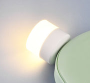 "Tragbare Mini USB Nachtlicht, LED Augenschutz Leselampe, Runde Buchlampe mit USB-Stecker für Computer & Mobile Power Charging"