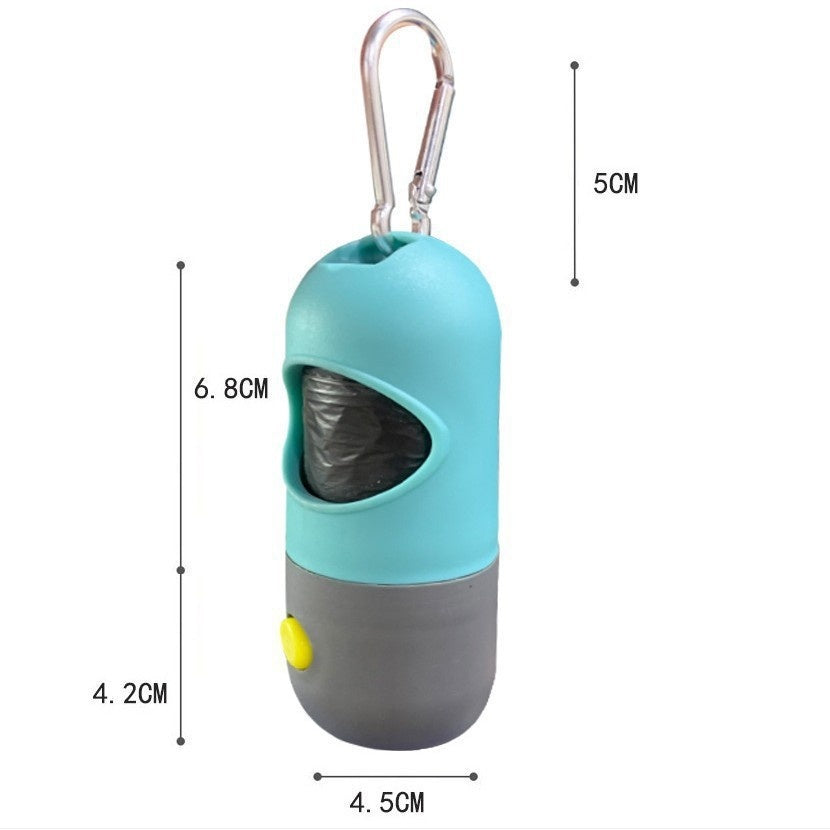 "LED-Leuchten Haustier Kotbeutelspender - Leicht zu Zerreißen, Dicker & Auslaufsicher - Ideal für Hunde & Katzen - Tragbar und Praktisch für Reisen"